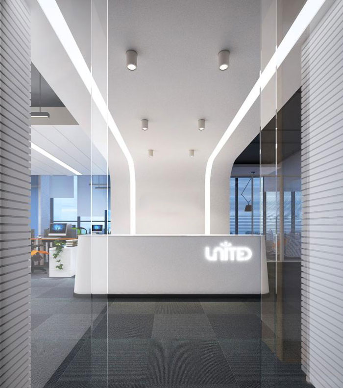 550平米能源集團(tuán)公司辦公室裝修設(shè)計(jì)