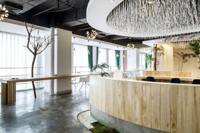 360平米節能環保公司辦公室裝修設計