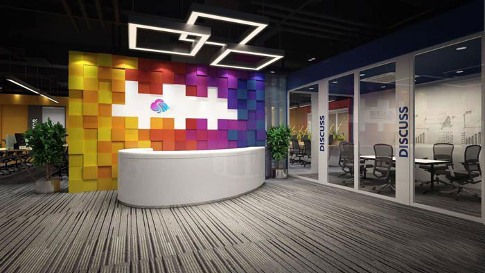 420平米紡織公司辦公室裝修設計