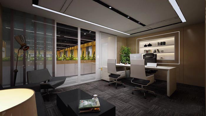 420平米紡織公司辦公室裝修設計