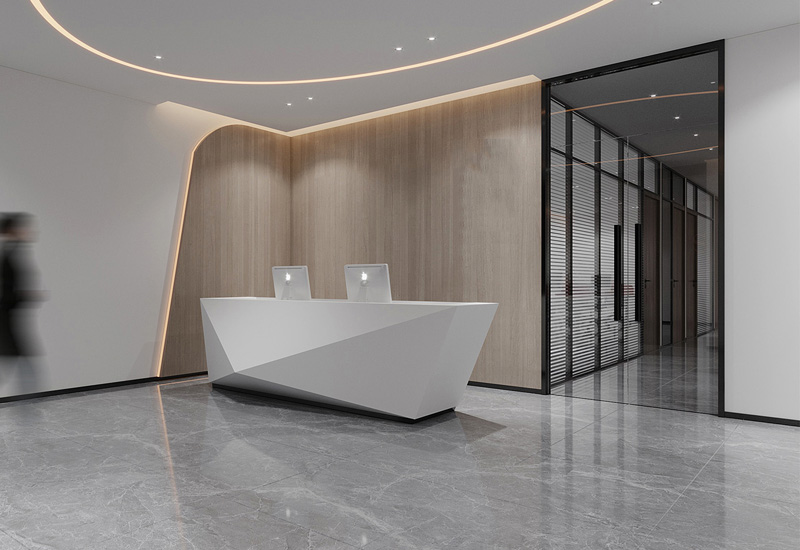 180平米電子公司辦公室裝修設計效果圖