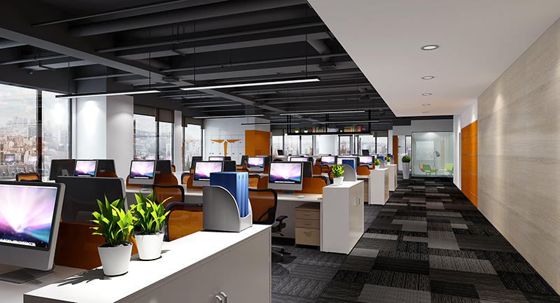 560平米辦公室裝修設計效果圖
