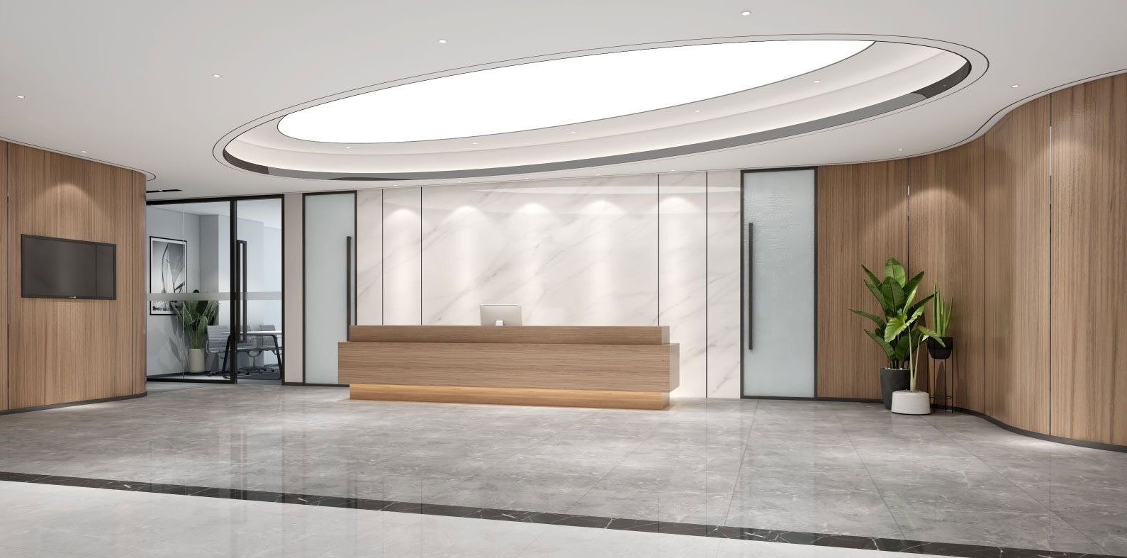 800平鄭州辦公室裝修設計效果圖