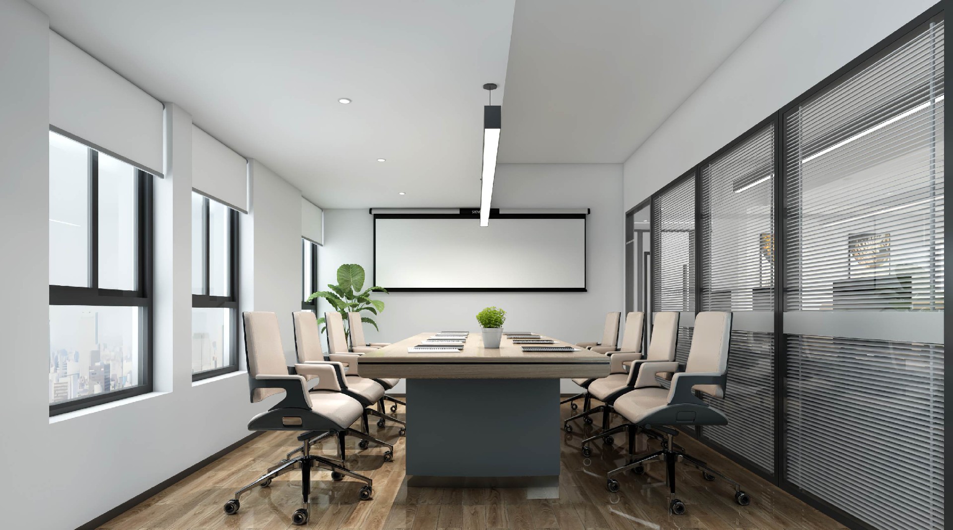 200平鄭州辦公室設(shè)計(jì)效果圖