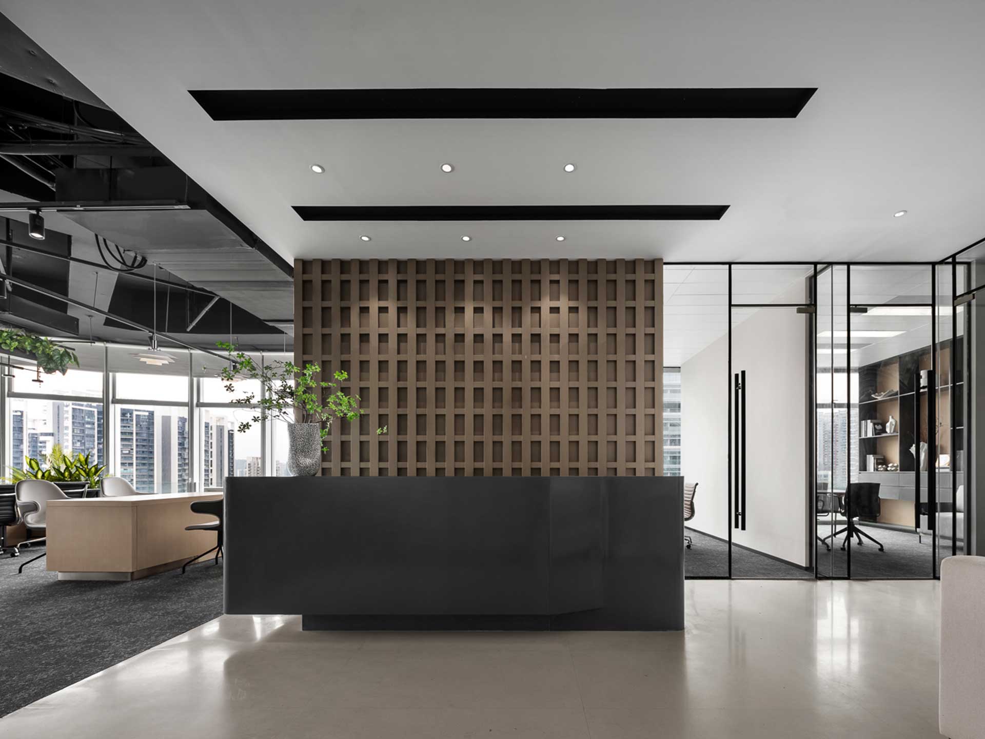 315平米鄭州辦公空間設計施工效果圖