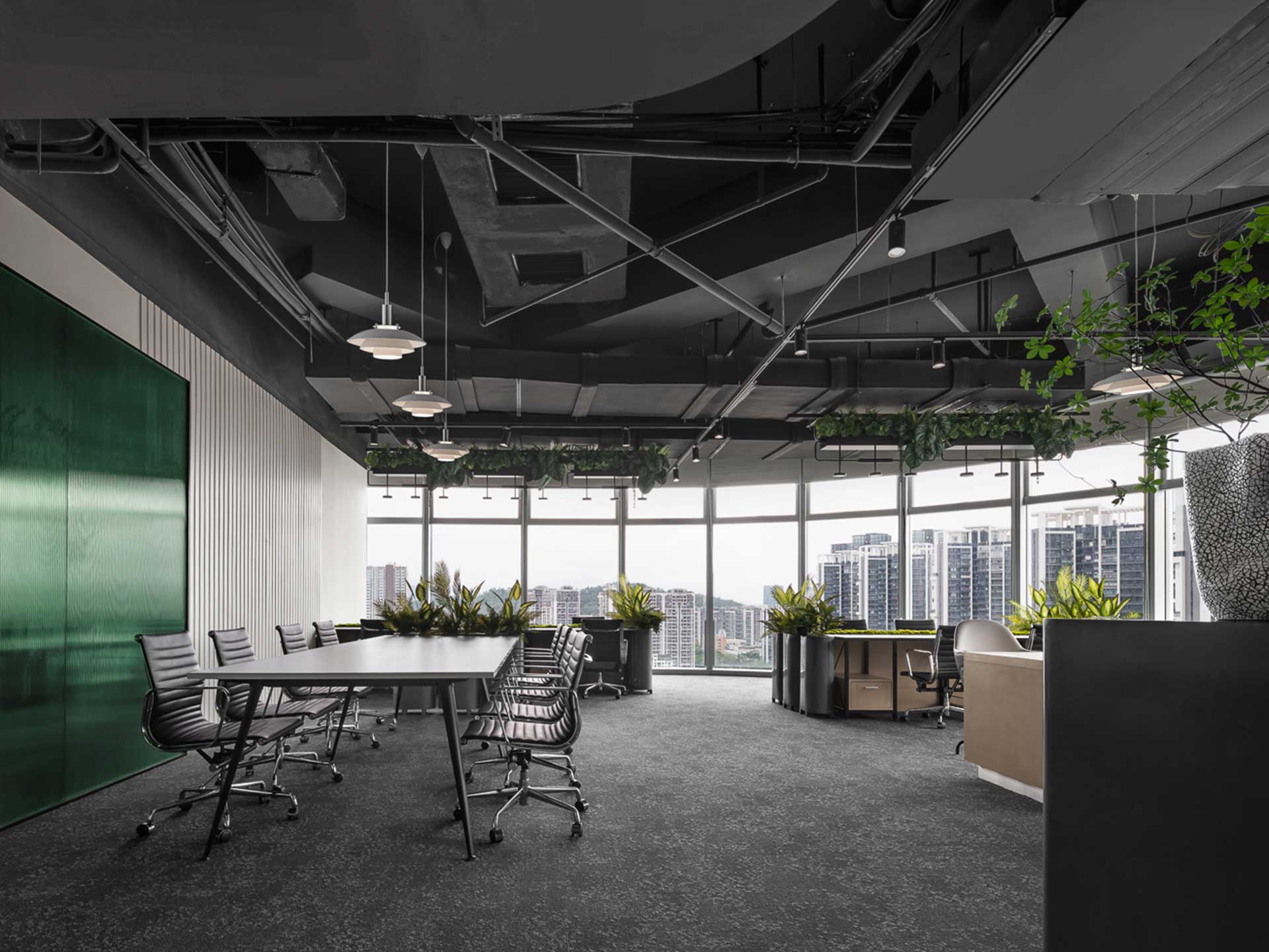 315平米鄭州辦公空間設計施工效果圖