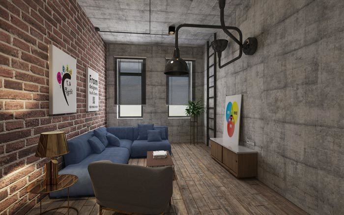 310平米鄭州辦公室裝修工業風效果圖