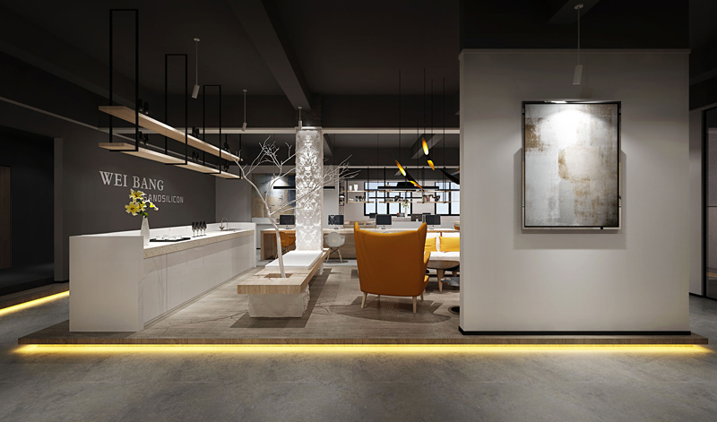 265平米鄭州辦公室設計特色藝術效果圖