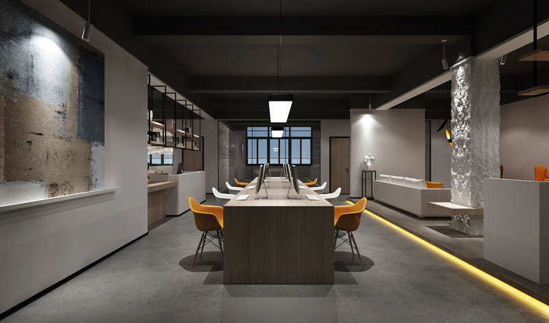 265平米鄭州辦公室設計特色藝術效果圖