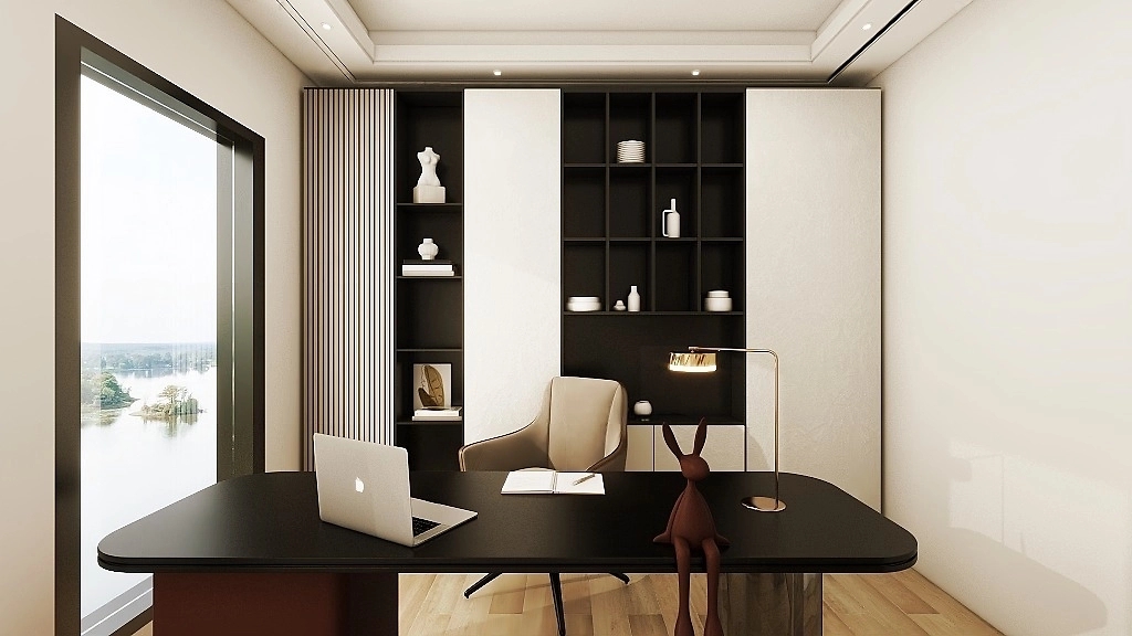 185平米鄭州企業辦公室裝修設計效果圖