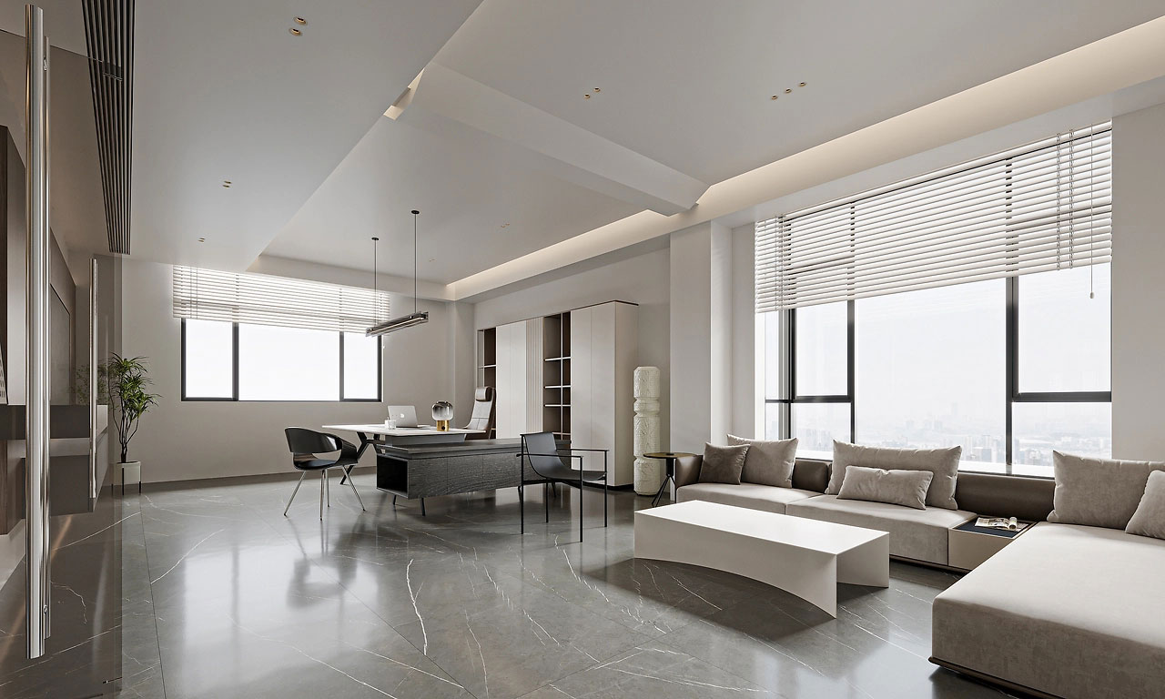 200平新中式鄭州辦公室裝修設計效果圖