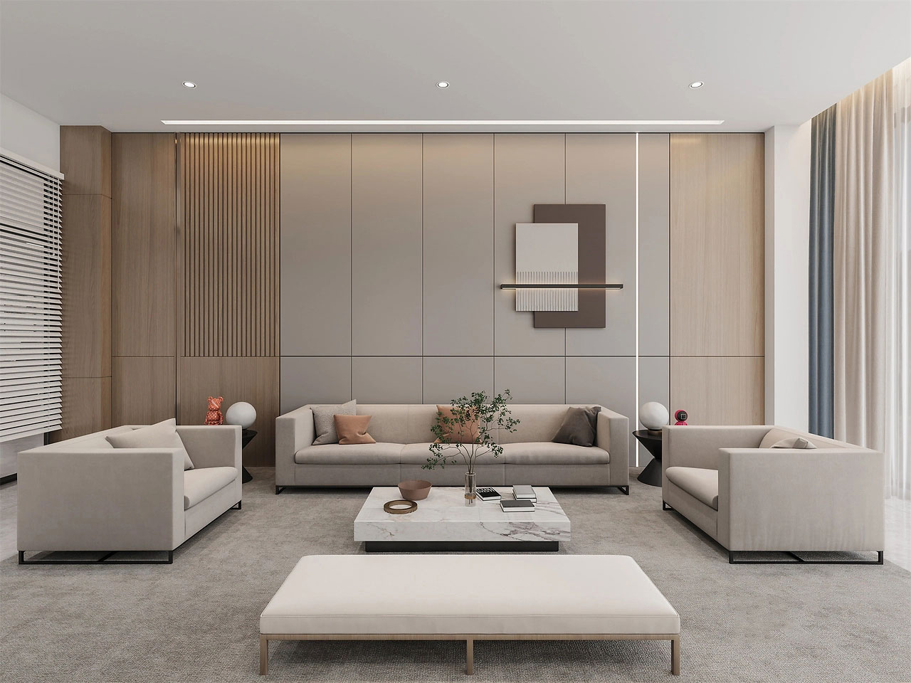 165平米簡(jiǎn)潔鄭州辦公室裝修效果圖