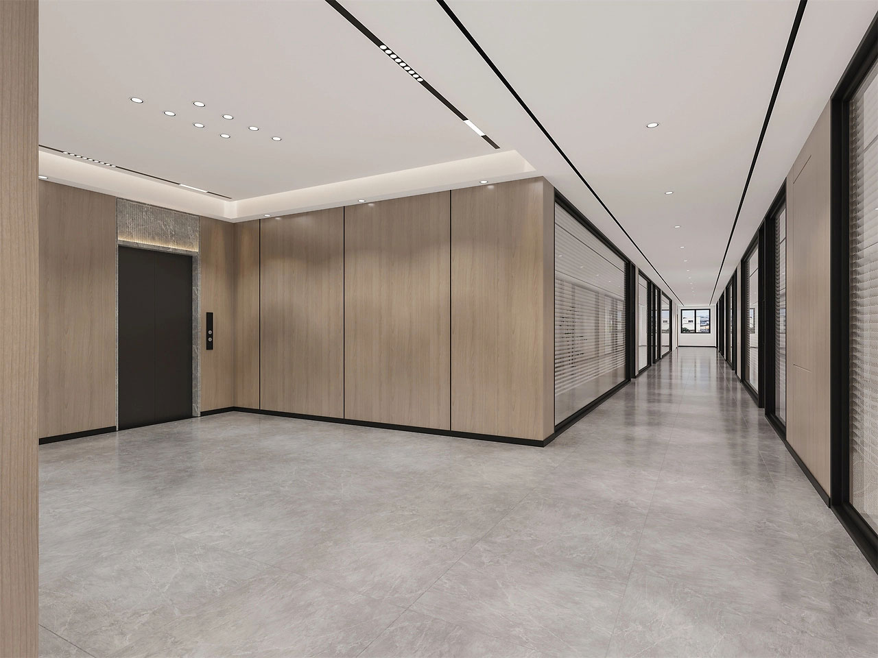 165平米簡(jiǎn)潔鄭州辦公室裝修效果圖