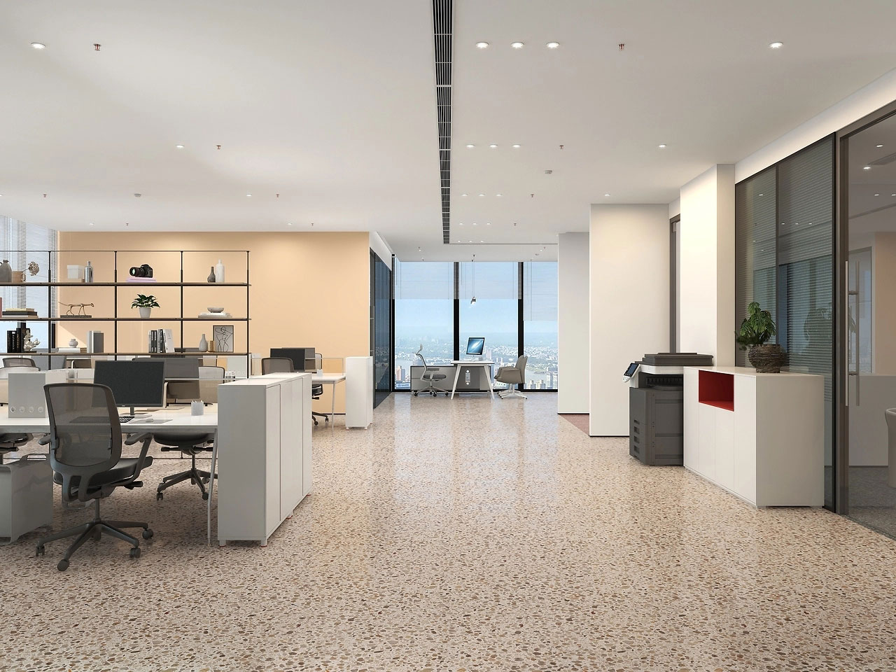 235平米鄭州辦公室裝修設計效果圖