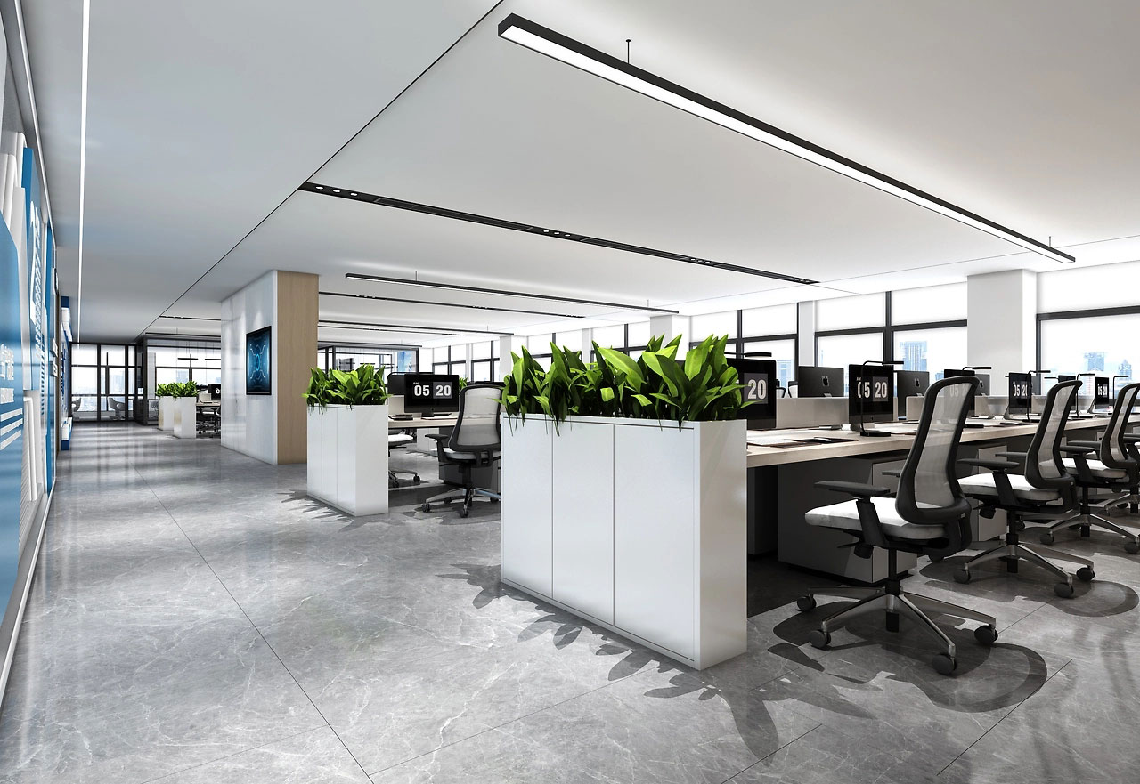 325平米鄭州辦公室裝修設計效果圖