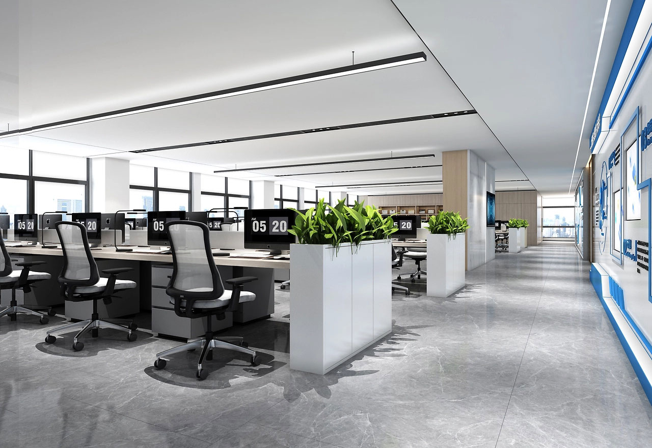 325平米鄭州辦公室裝修設計效果圖