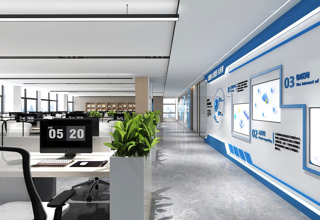 325平米鄭州辦公室裝修設計效果圖