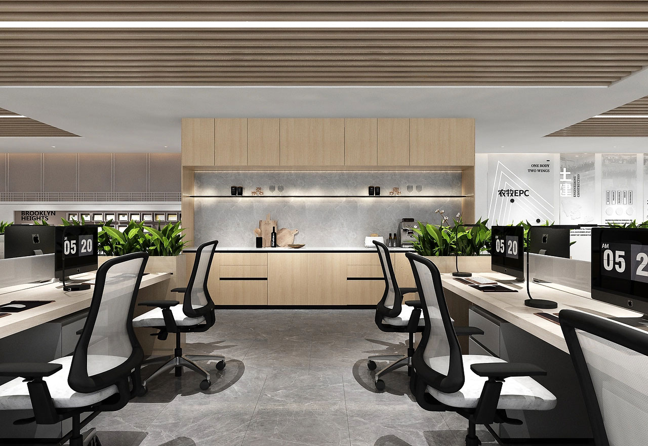 325平米鄭州辦公室裝修設計效果圖
