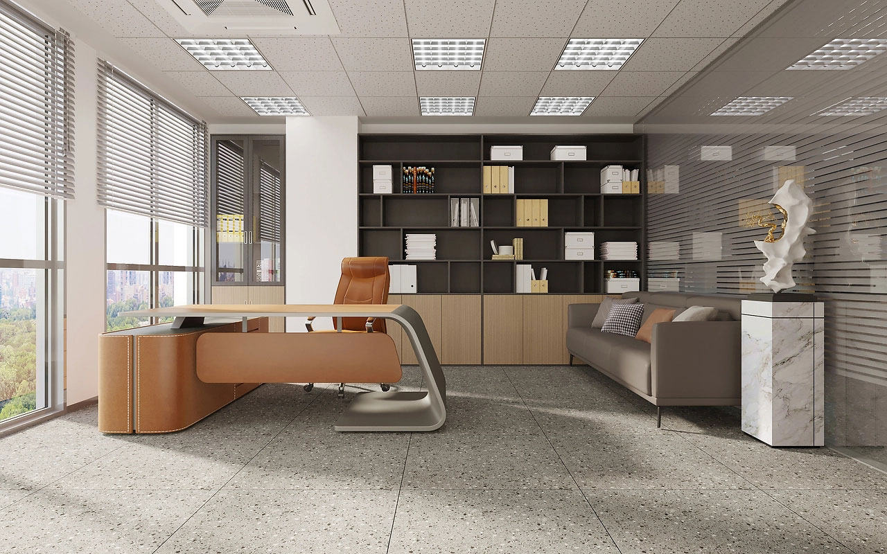 183平米鄭州辦公室設計施工效果圖