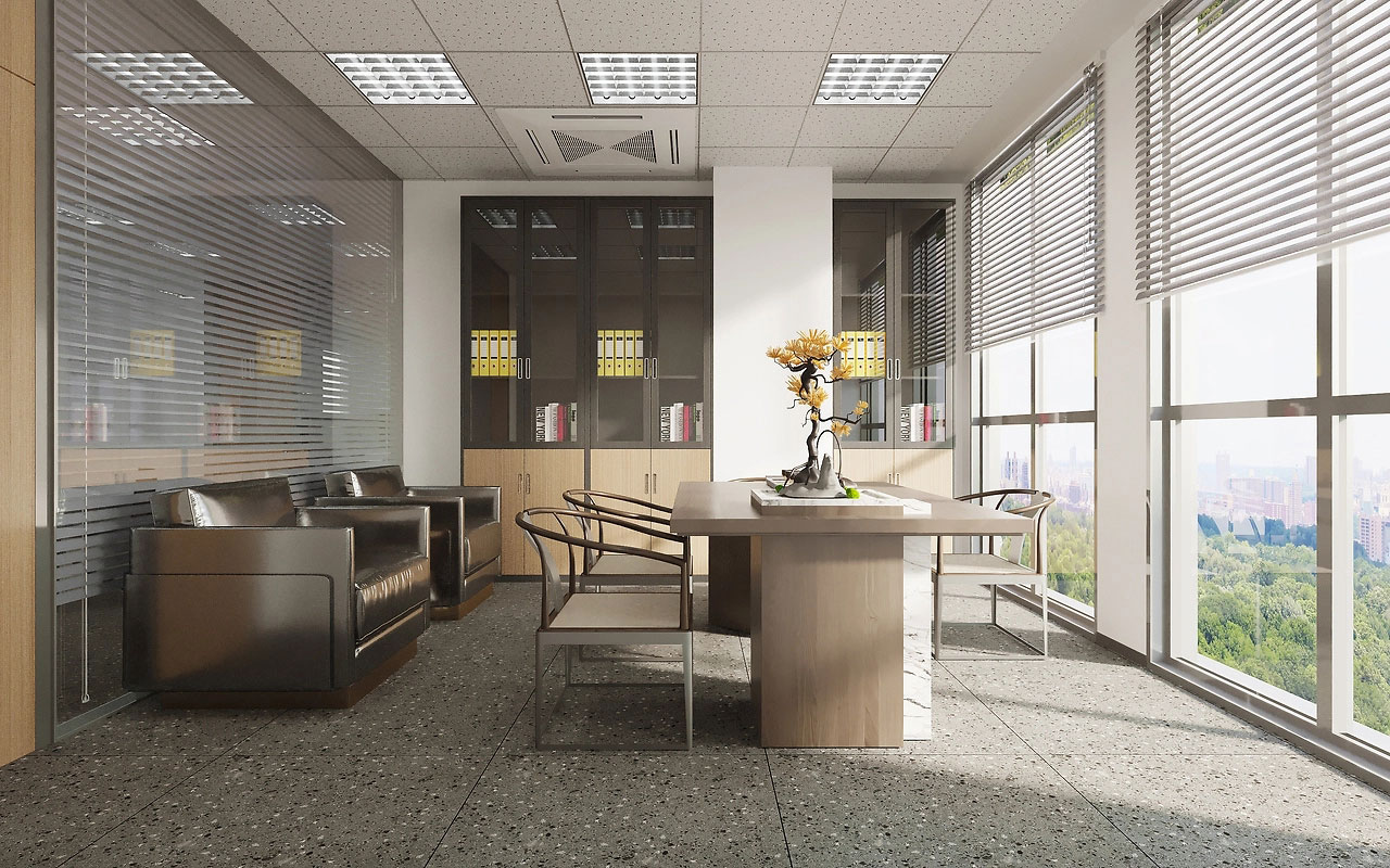 183平米鄭州辦公室設計施工效果圖