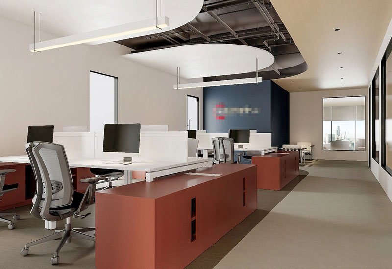 254平方鄭州辦公室裝修施工效果圖