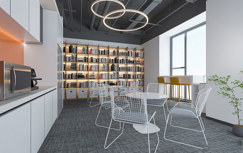 350平米鄭州辦公室設計施工效果圖