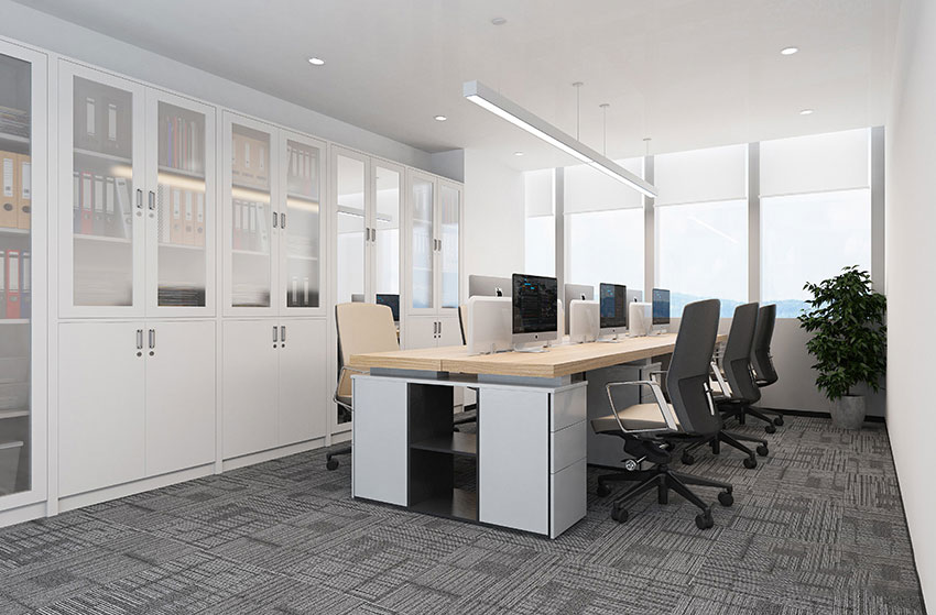 375平米鄭州辦公室裝修施工效果圖