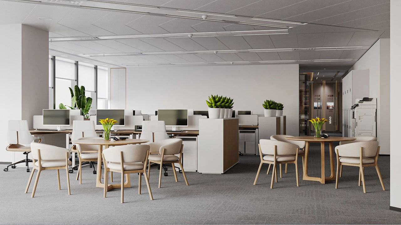 180平米鄭州辦公室設計裝修效果圖