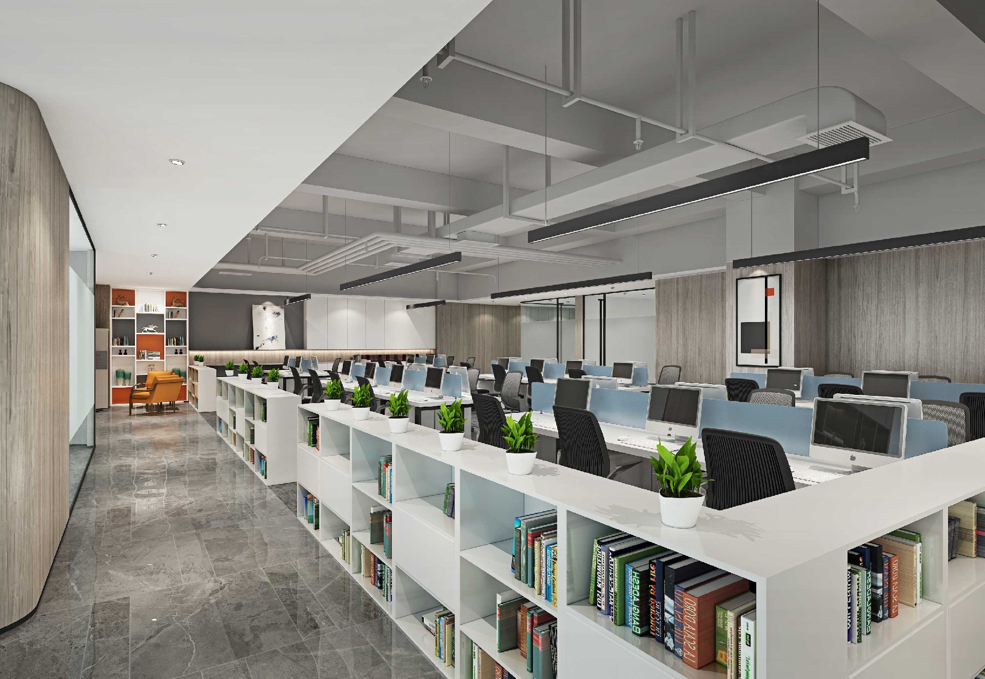 465平米科技公司辦公室裝修設計效果圖