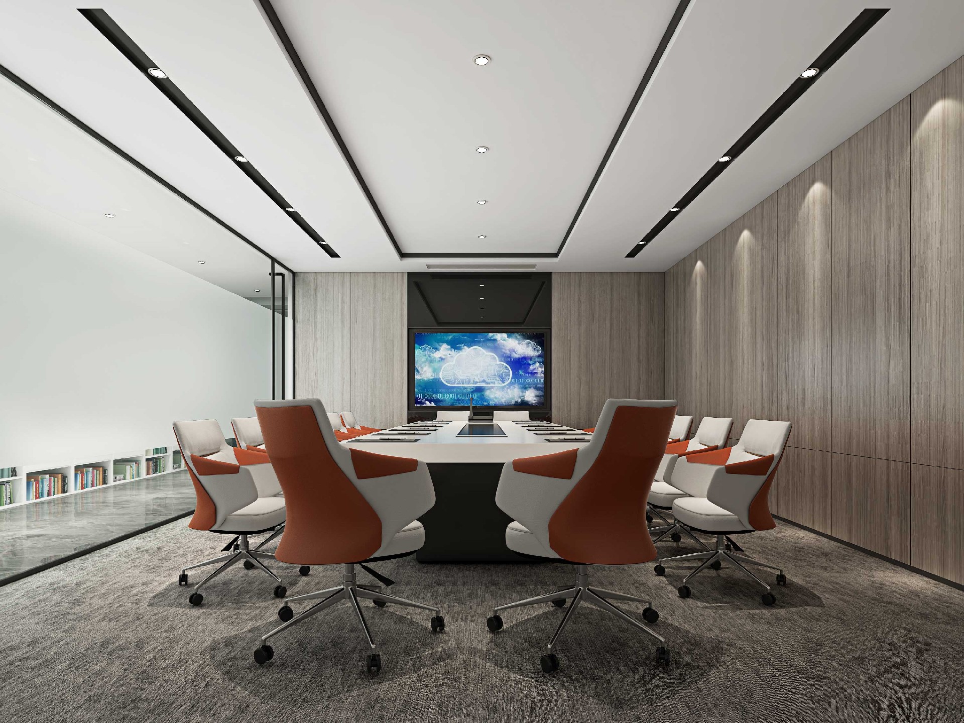 465平米科技公司辦公室裝修設計效果圖