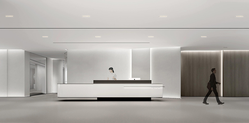 1200平米鄭州企業辦公室裝修設計效果圖