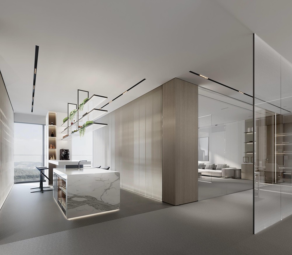 1200平米鄭州企業辦公室裝修設計效果圖