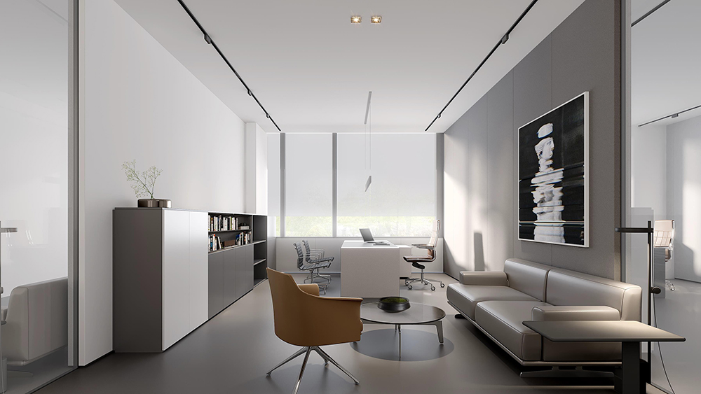 1200平米鄭州企業辦公室裝修設計效果圖