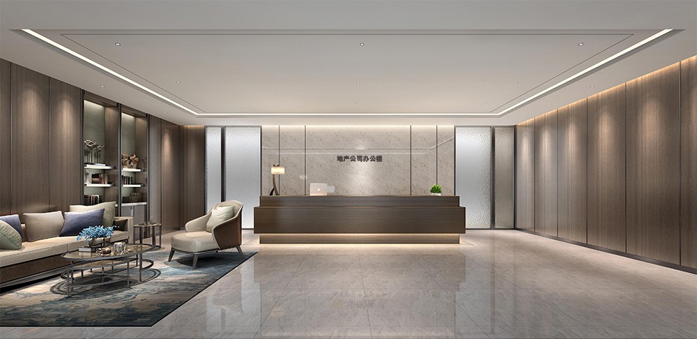 1300平米鄭州公司辦公樓設計效果圖