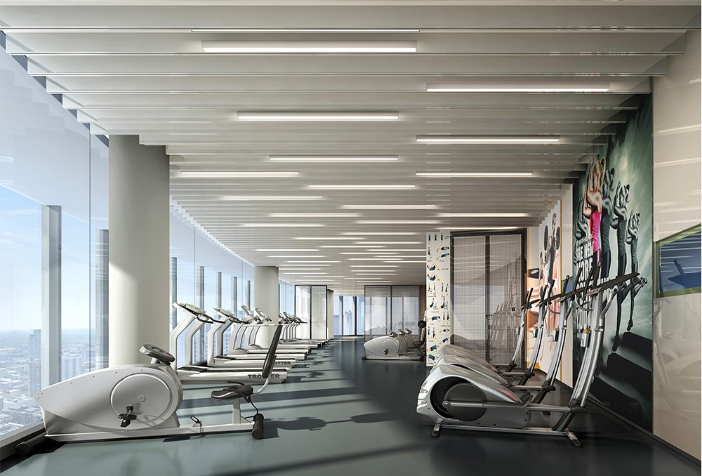 1300平米鄭州公司辦公樓設計效果圖