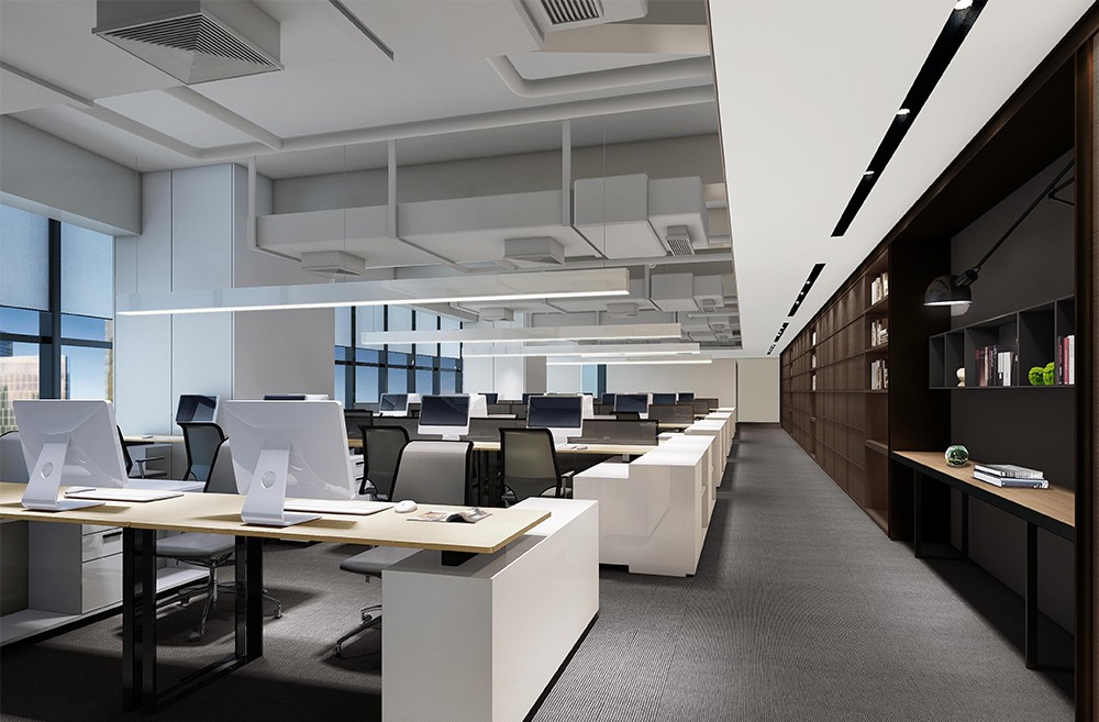 1300平米鄭州公司辦公樓設計效果圖