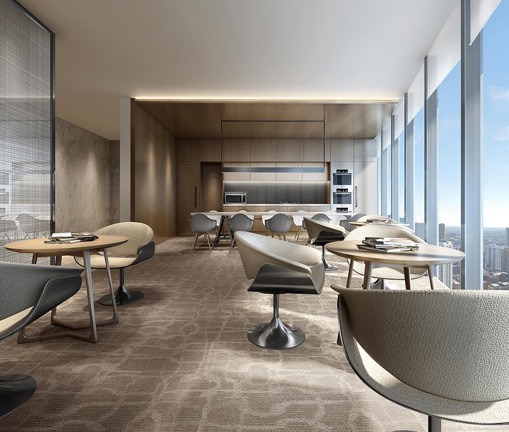 1300平米鄭州公司辦公樓設計效果圖