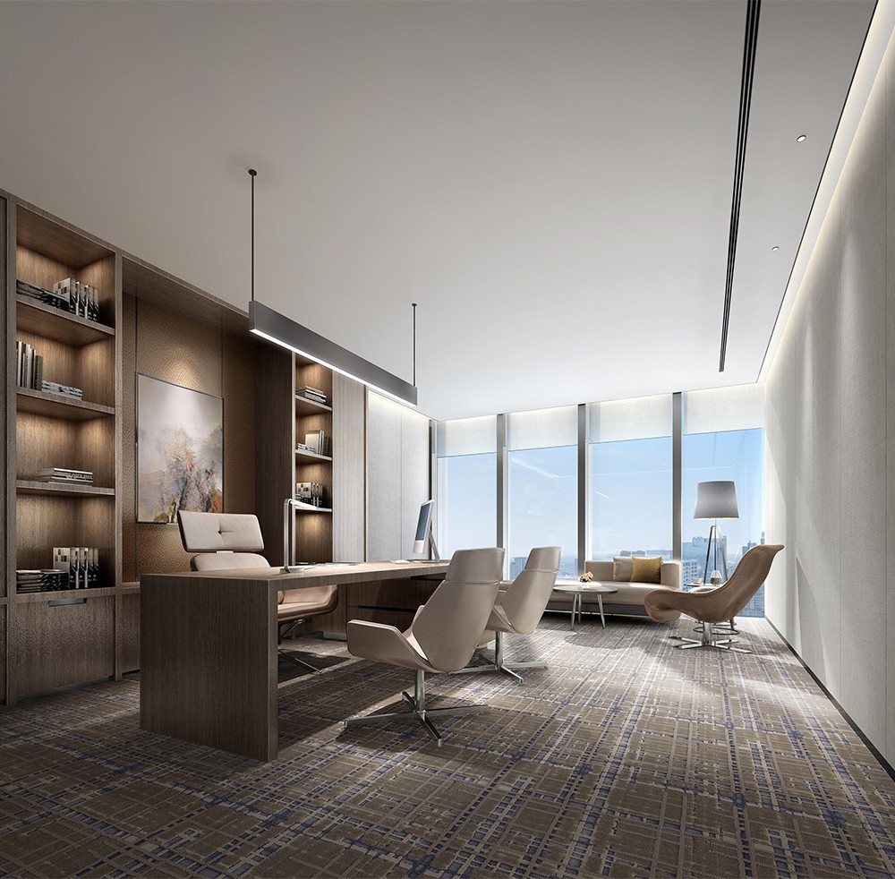 1300平米鄭州公司辦公樓設計效果圖