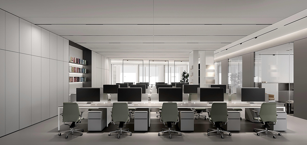 2100平米新鄭企業辦公樓設計效果圖