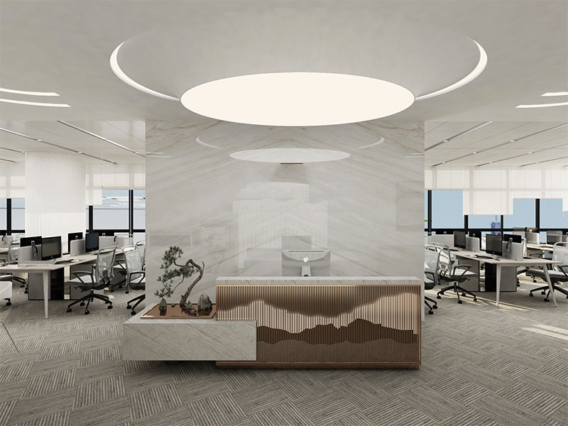 260平米鄭州辦公室裝修施工效果圖