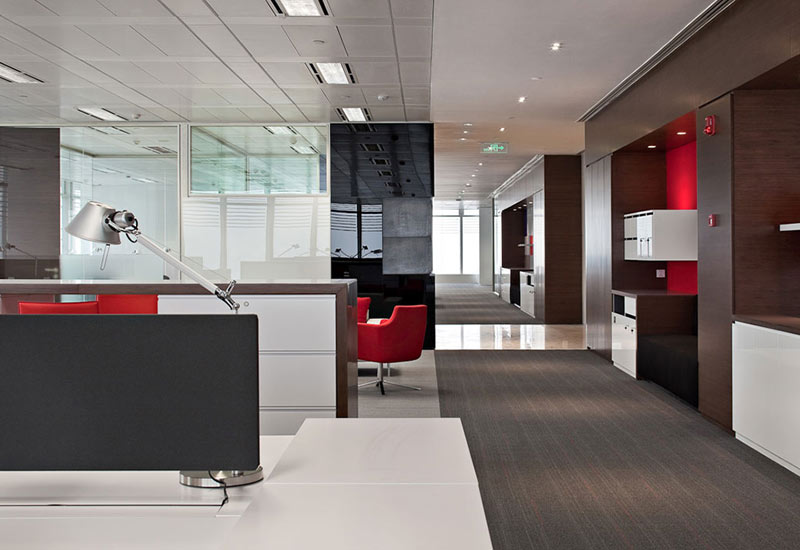 210平米商務辦公室裝修設計效果圖
