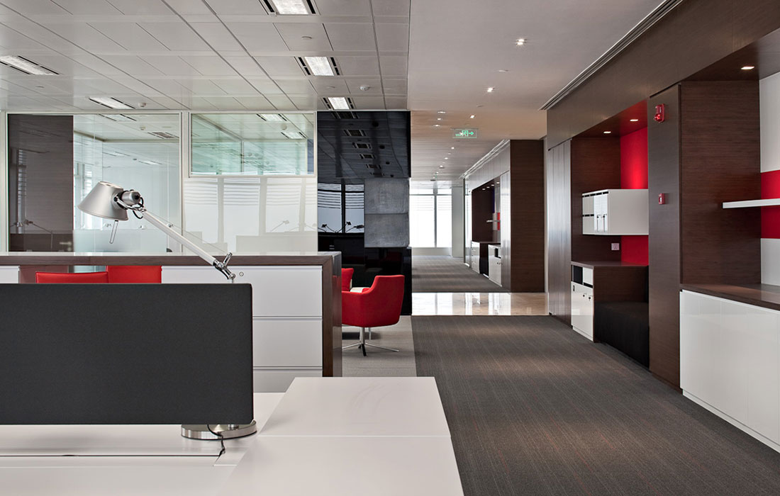 210平米商務辦公室裝修設計效果圖