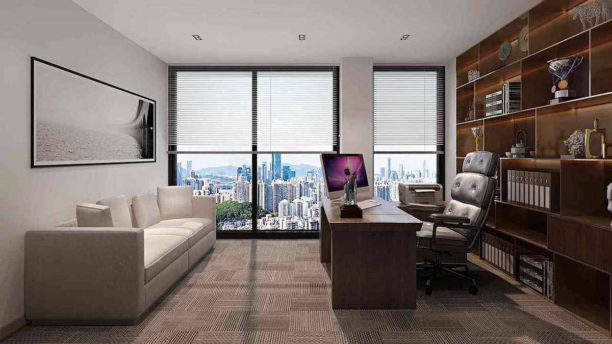 300平米鄭州辦公室設計施工效果圖