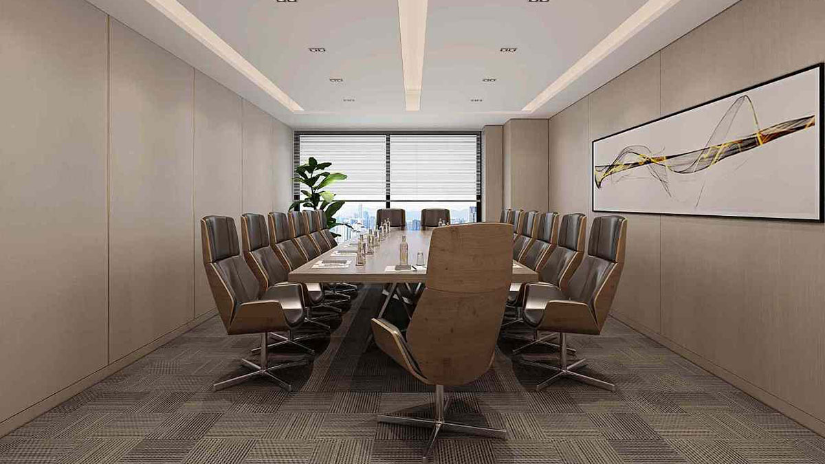 300平米鄭州辦公室設計施工效果圖