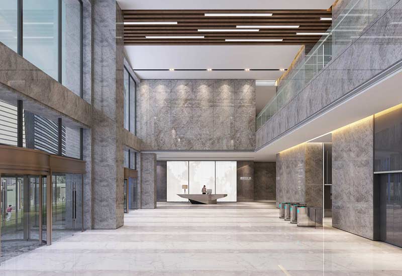 2000平米新鄭辦公樓裝修設計效果圖