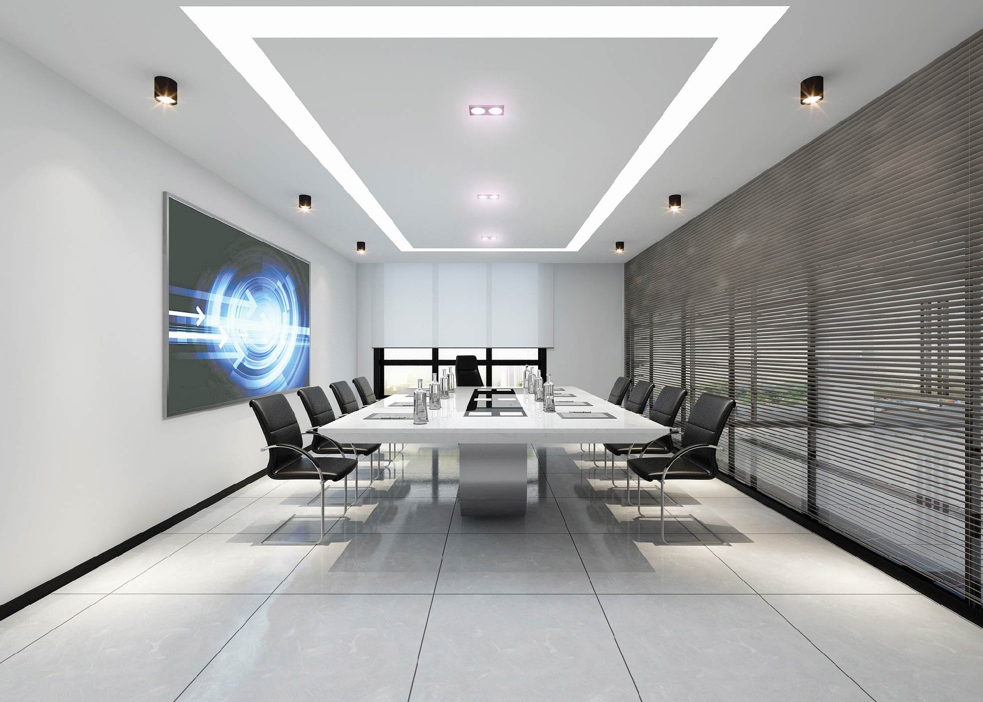 2000平米新鄭辦公樓裝修設計效果圖