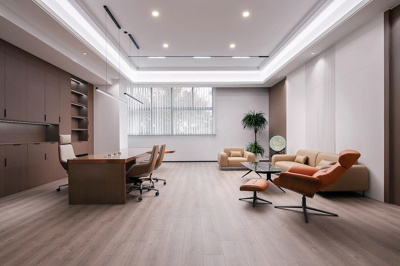 360平米鄭州辦公室設(shè)計施工效果圖