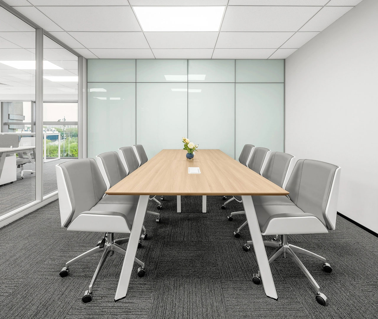 280平米鄭州辦公室設計效果圖