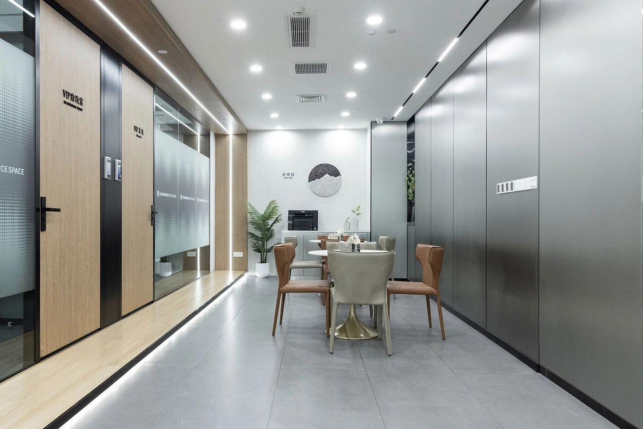 300平米企業辦公室裝修設計效果圖