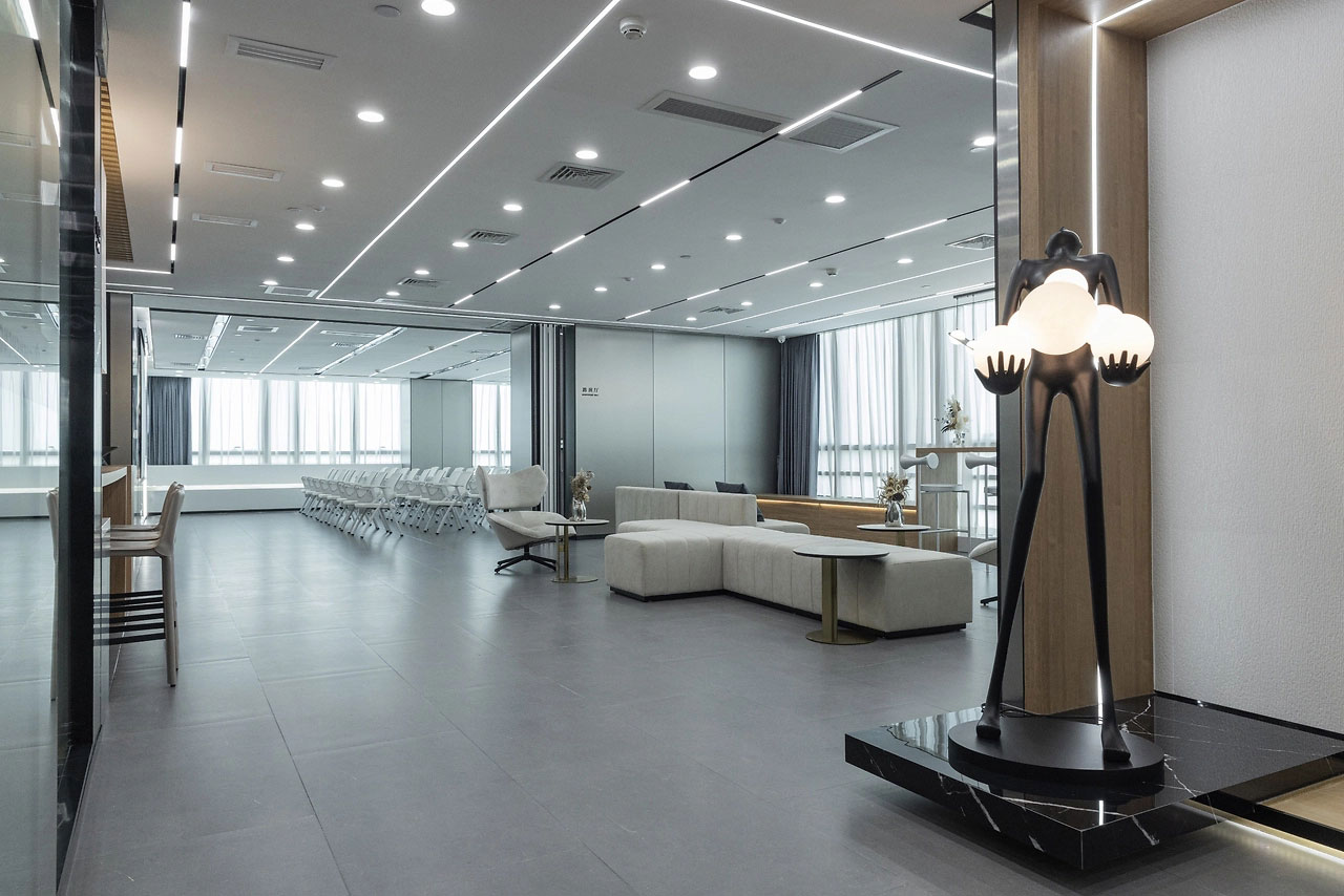300平米企業辦公室裝修設計效果圖